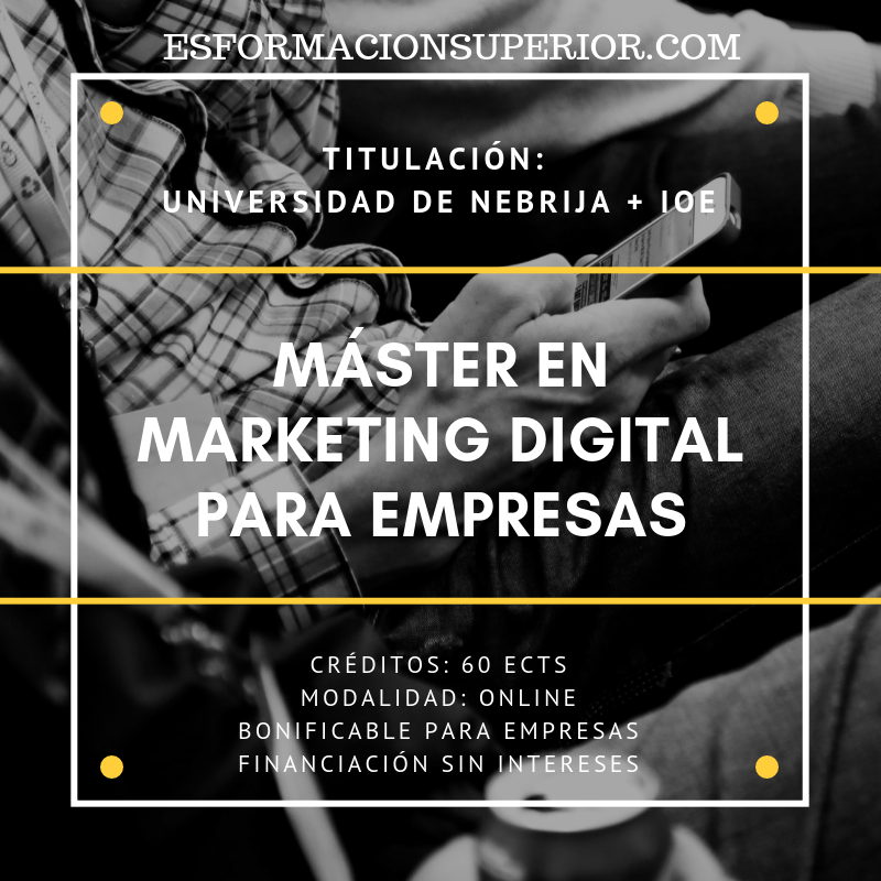 Máster en Marketing Digital para Empresas