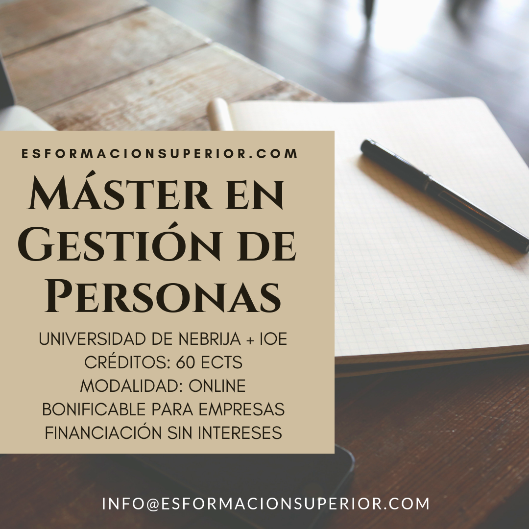 master en gestion de personas