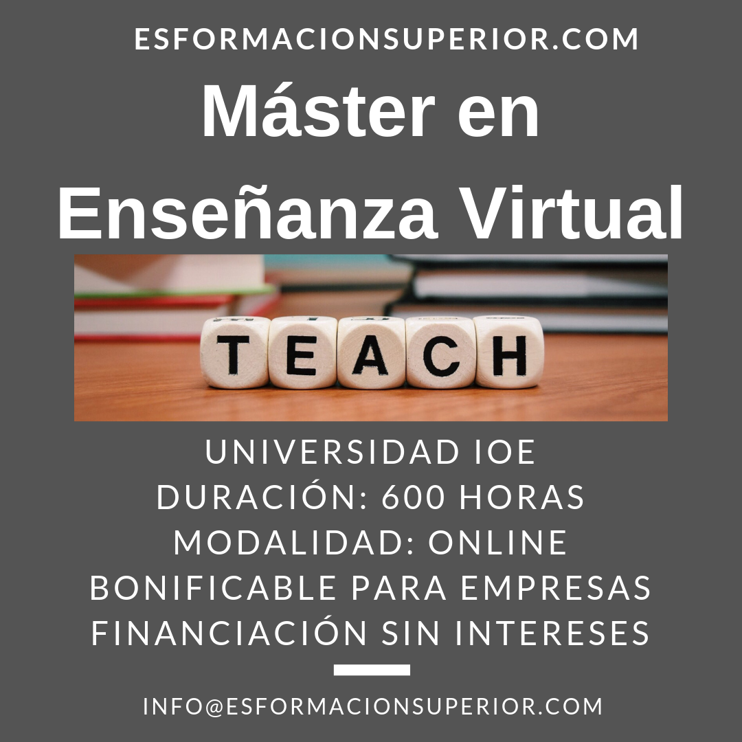 MASTER ENSEÑANZA VIRTUAL